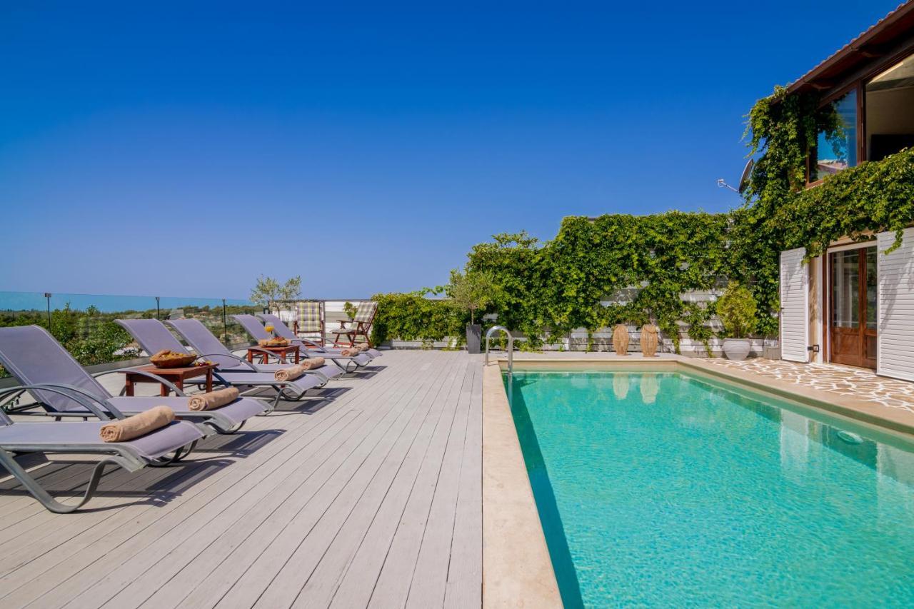 Villa Tramonto With Private Heated Pool, By Zantewize Volímai Extérieur photo